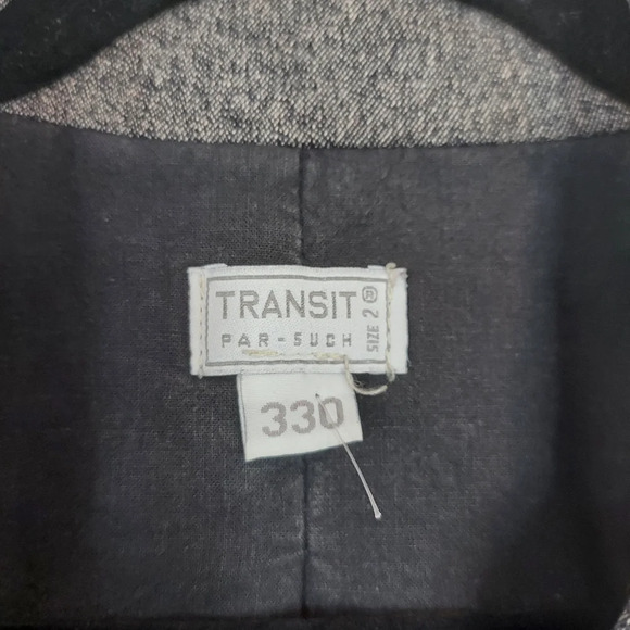 Transit Par Such 330 Wool Blend Jacket Size 2 - Picture 3 of 9